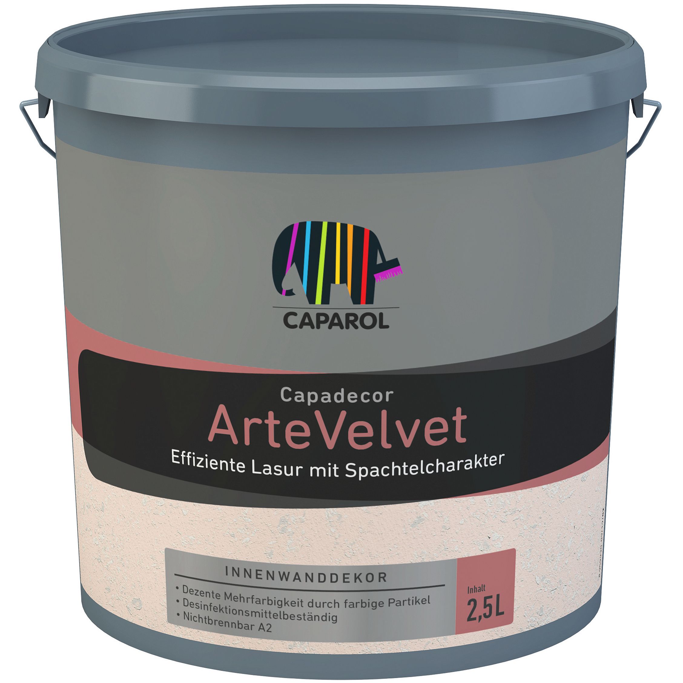 Декоративна шпаклівка інтер'єрна акрилова матова Caparol Arte Velvet | Прозора, 2,5 л.