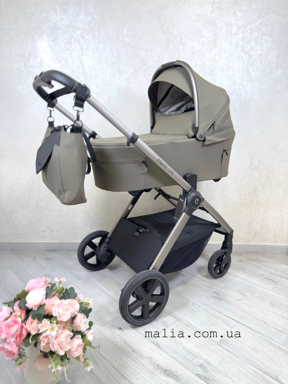 Коляска 2в1 ESPIRO ONLY 409 SMOKEY TAUPE GEL