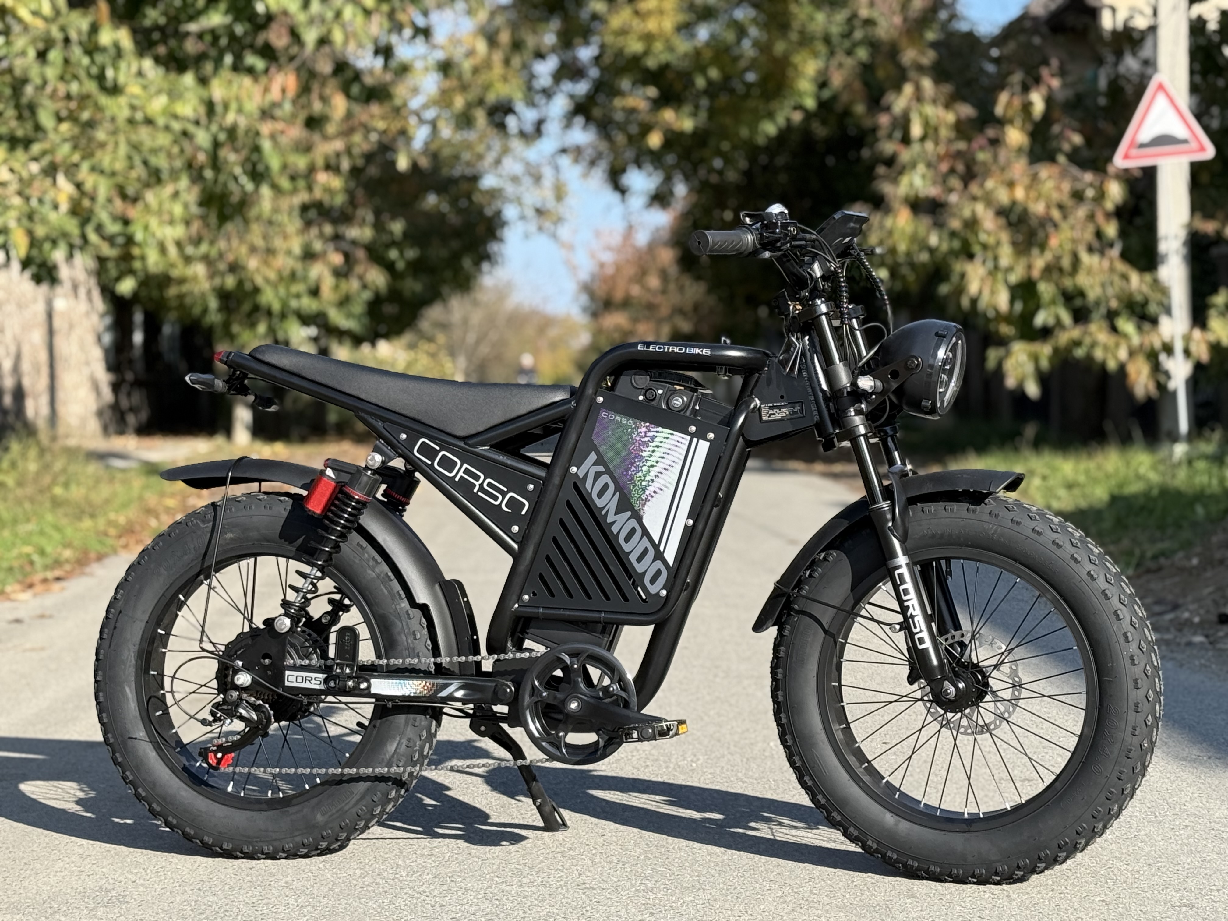 Електровелосипед фетбайк 20" Corso Komodo, 1000w 48v18a/ch, 2026