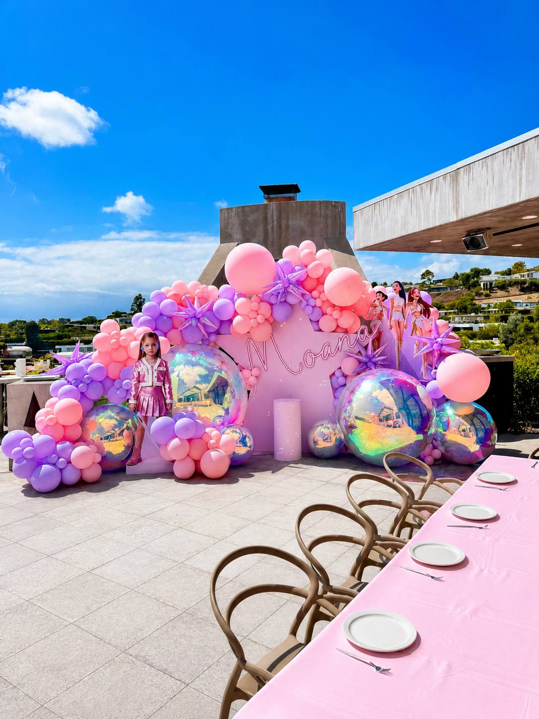 Luxury Custom Birthday Balloon Backdrop