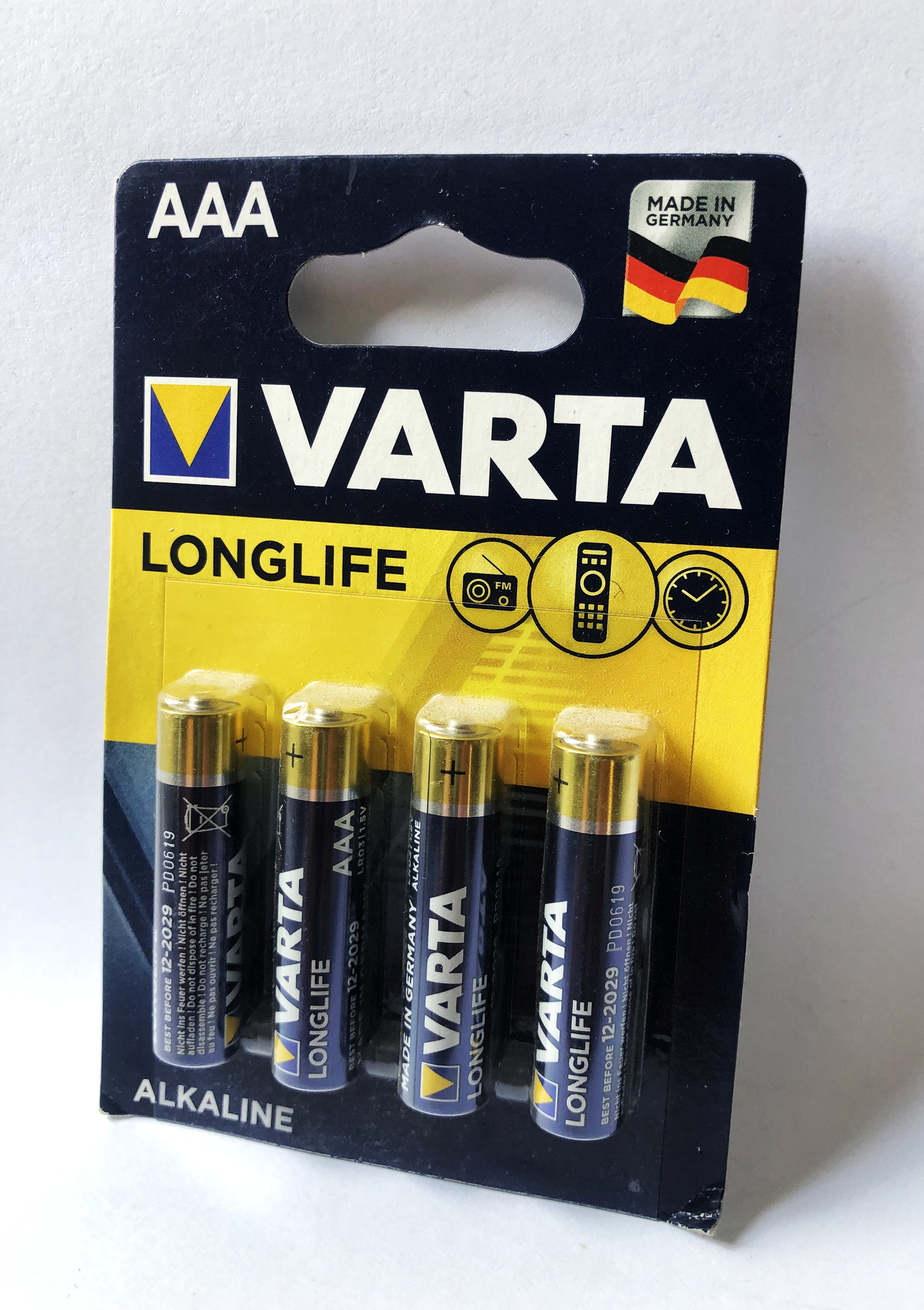 БАТАРЕЙКИ VARTA LONGLIFE EXTRA LR-03