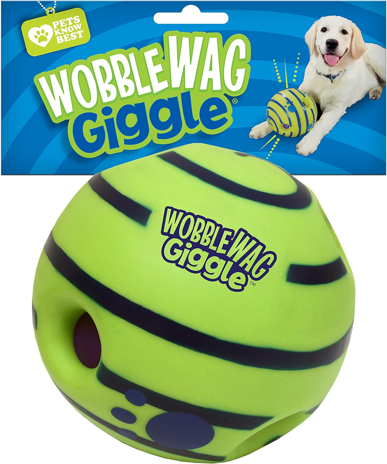 Wobble Wag Giggle Ball, Interactive Dog Toy