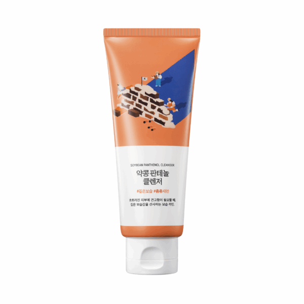  Пінка для умивання з екстрактом соєвих бобів та пантенолом ROUND LAB Soybean Panthenol Cleanser, 150 ml