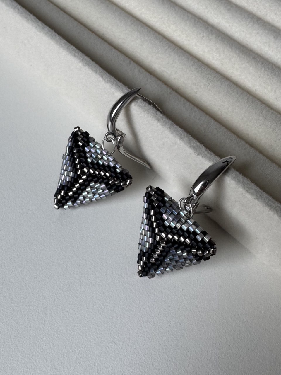 Сережки пітон silver