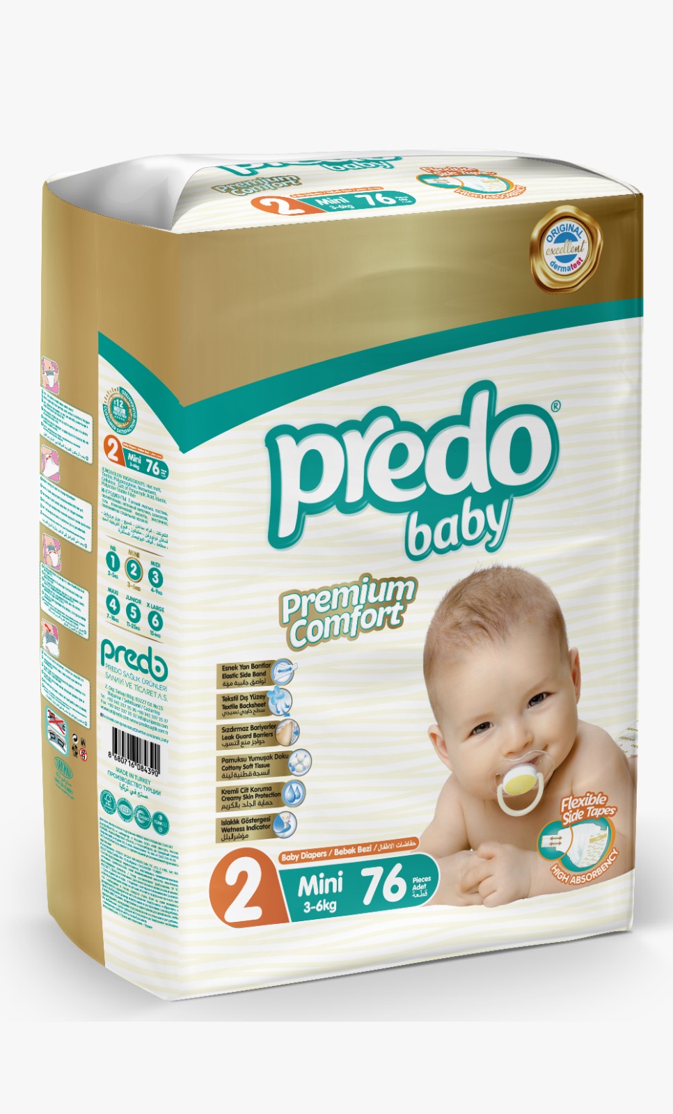 Predo Baby Premium Comfort Mini 76 szt.
