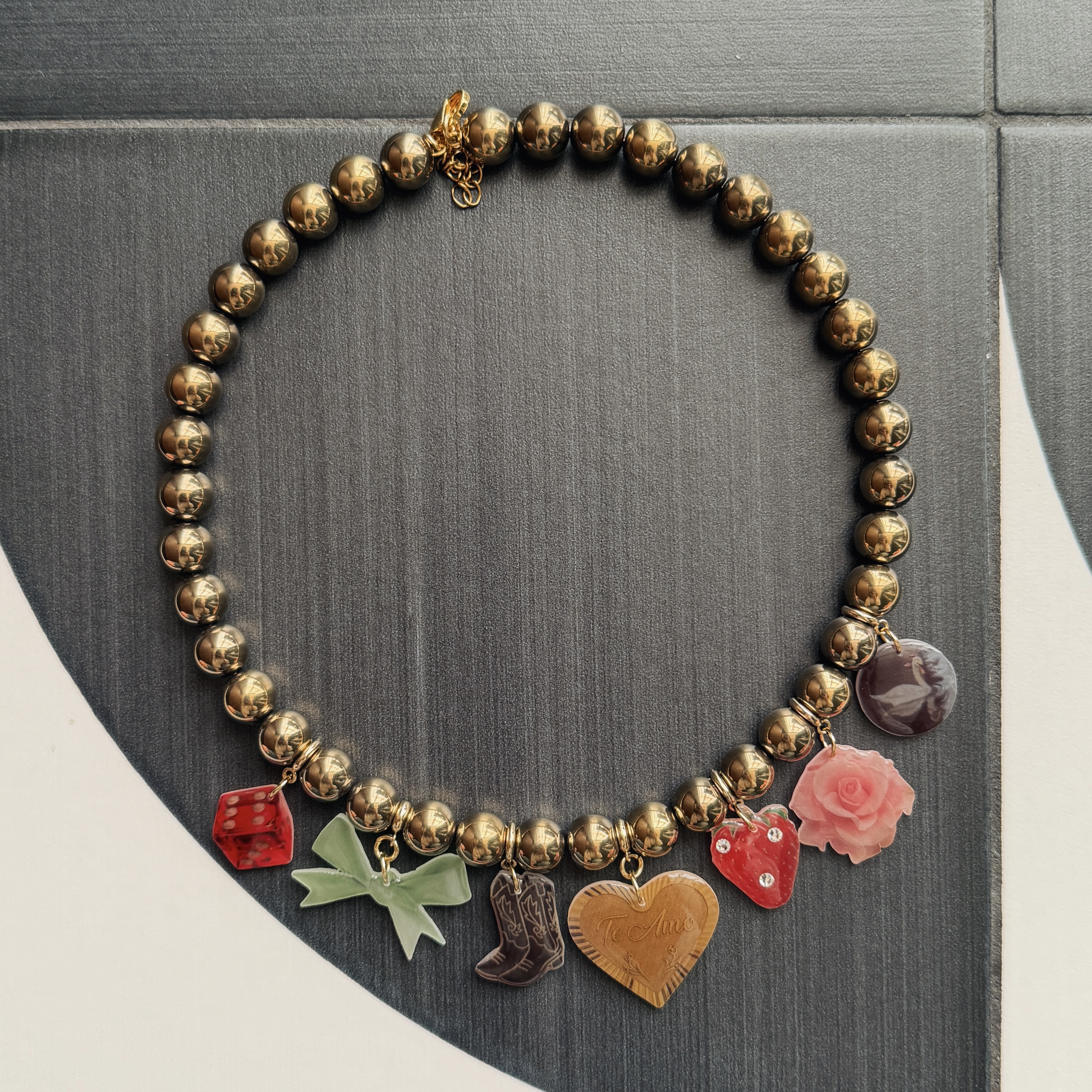 Намисто з гематиту