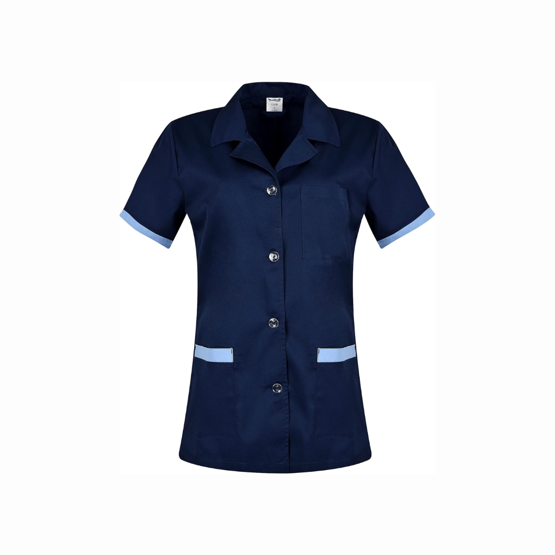 Blouse médicale femme bleu foncé