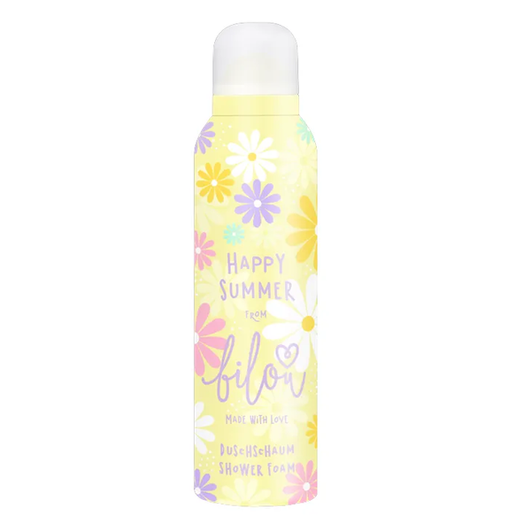 Пінка для душу Bilou - HAPPY SUMMER (200ml) Її аромат нагадає про теплі літні дні, наповнить ванну кімнату сонячними спогадами та подарує турботу.