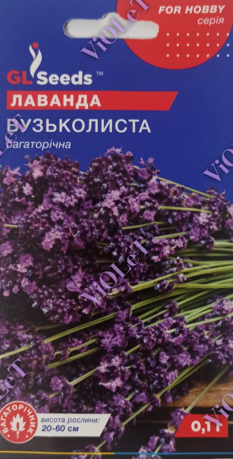 Лаванда Вузьколиста багаторічна, 0,1 г GL Seeds