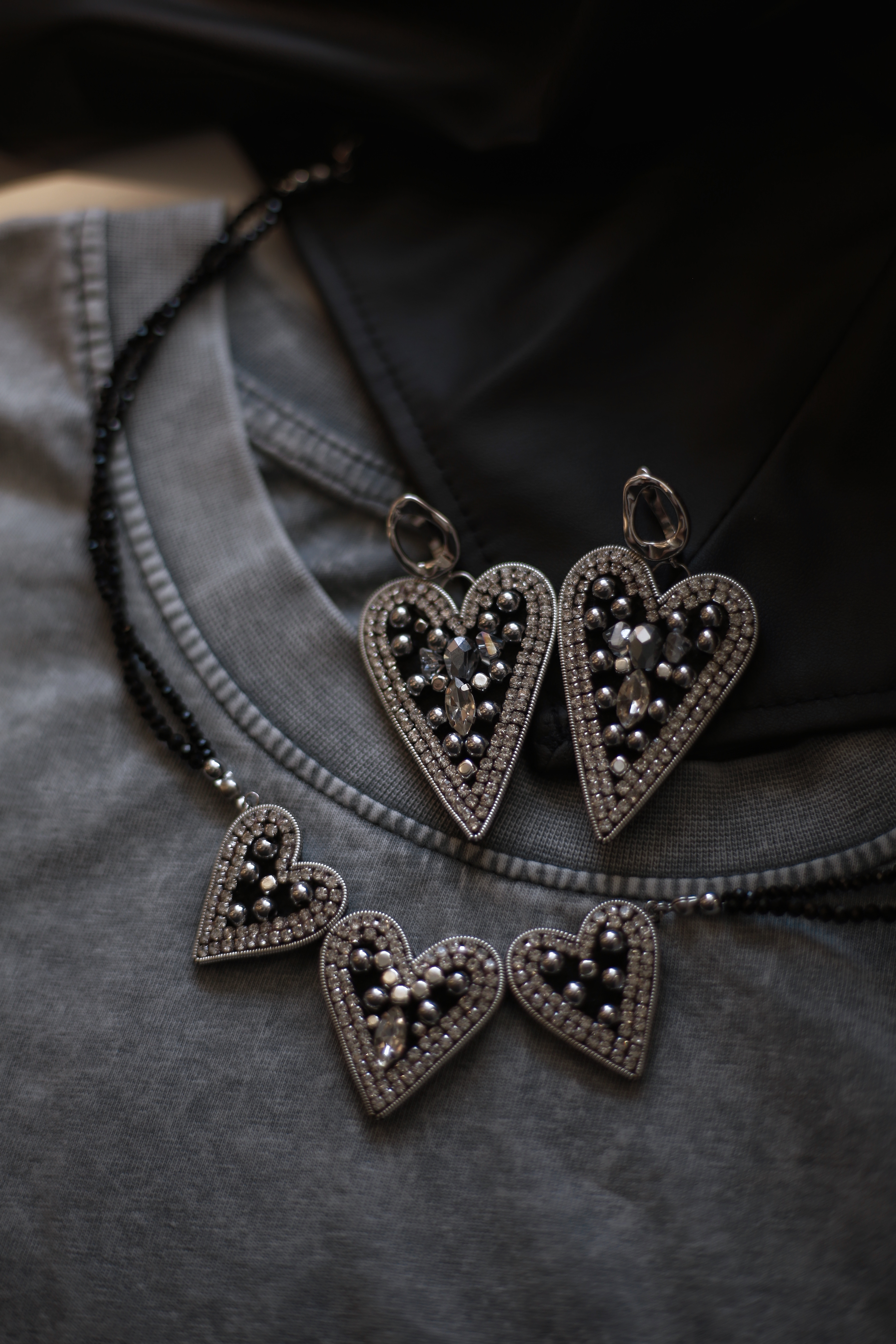 Комплект чокер + сережки