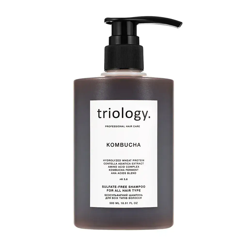Безсульфатний шампунь Triology для всіх типів волосся з комбучею KOMBUCHA