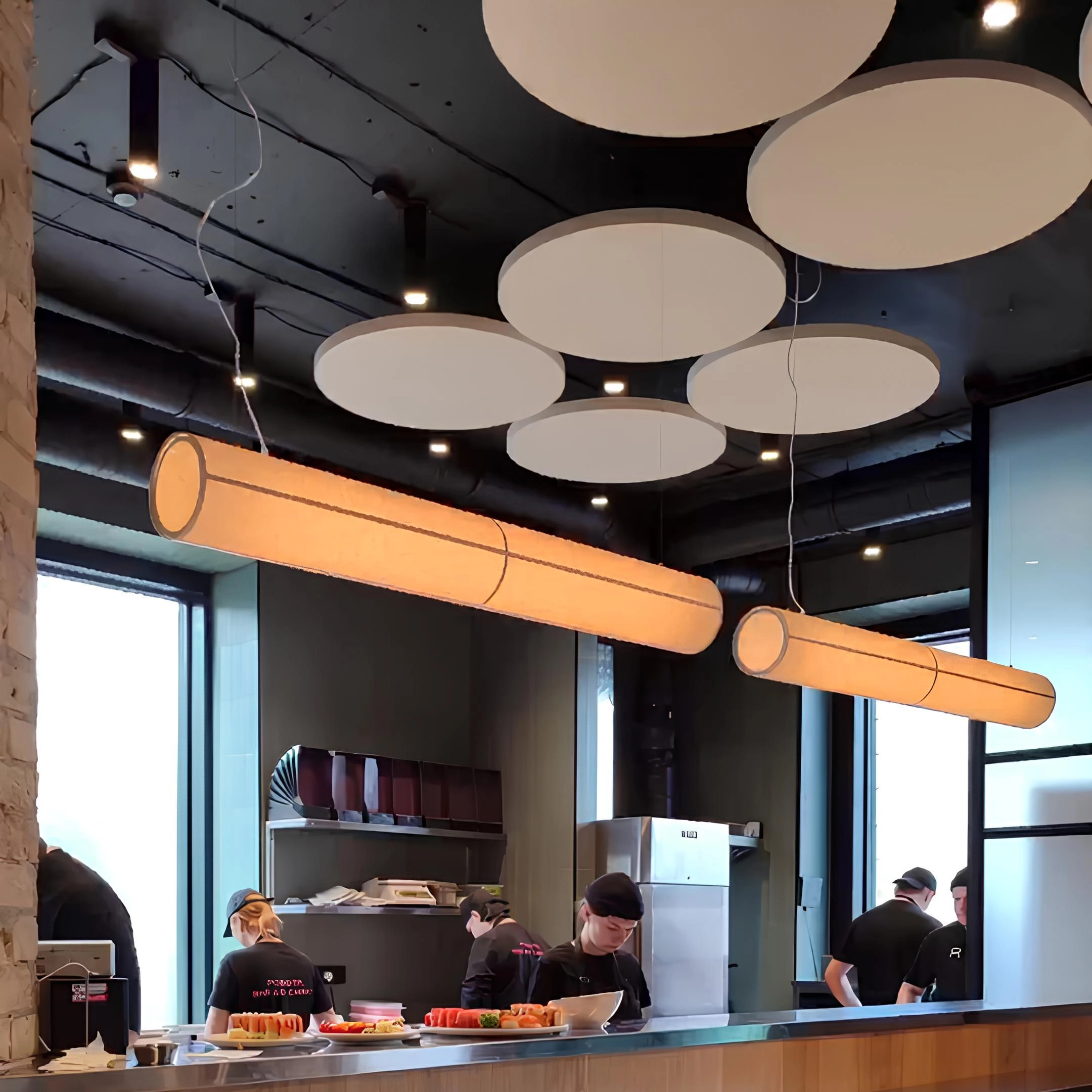 Підвісна стеля Rockfon Eclipse коло (антистатик, білий мат, Rockwool) 800х40 мм