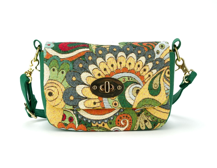 міні сумочка Фантазія із зеленим