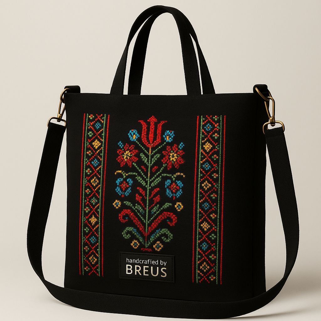 Шопер з етно вишивкою