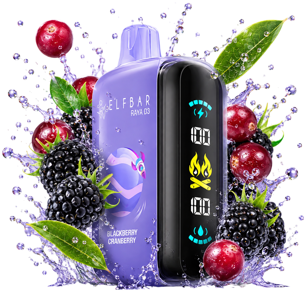Ельф RAYA D3 25000 Blackberry Cranberry (Ожина Журавлина)