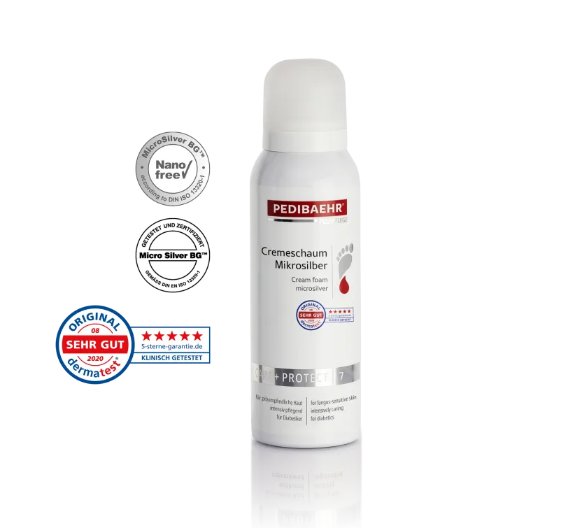Крем-піна протигрибкова з мікросріблом PediBaehr Cremeshaum Mikrosilber, 125 мл