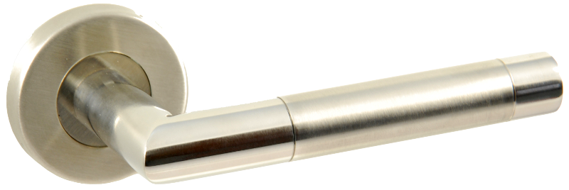 Дверна ручка SIBA Paris SS01 хром на розетці SSR01