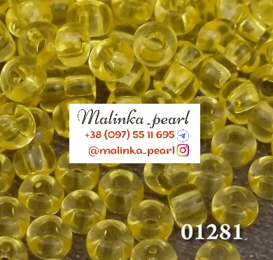 Бісер жовтий, кристальний