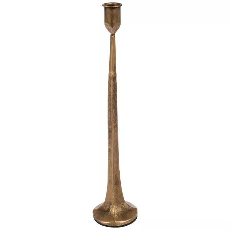 Gold Rustic Candle Holder