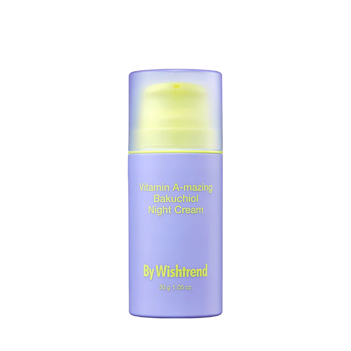 Нічний крем з ретинолом та бакучіолом By Wishtrend Vitamin A-mazing Bakuchiol Night Cream 30 г