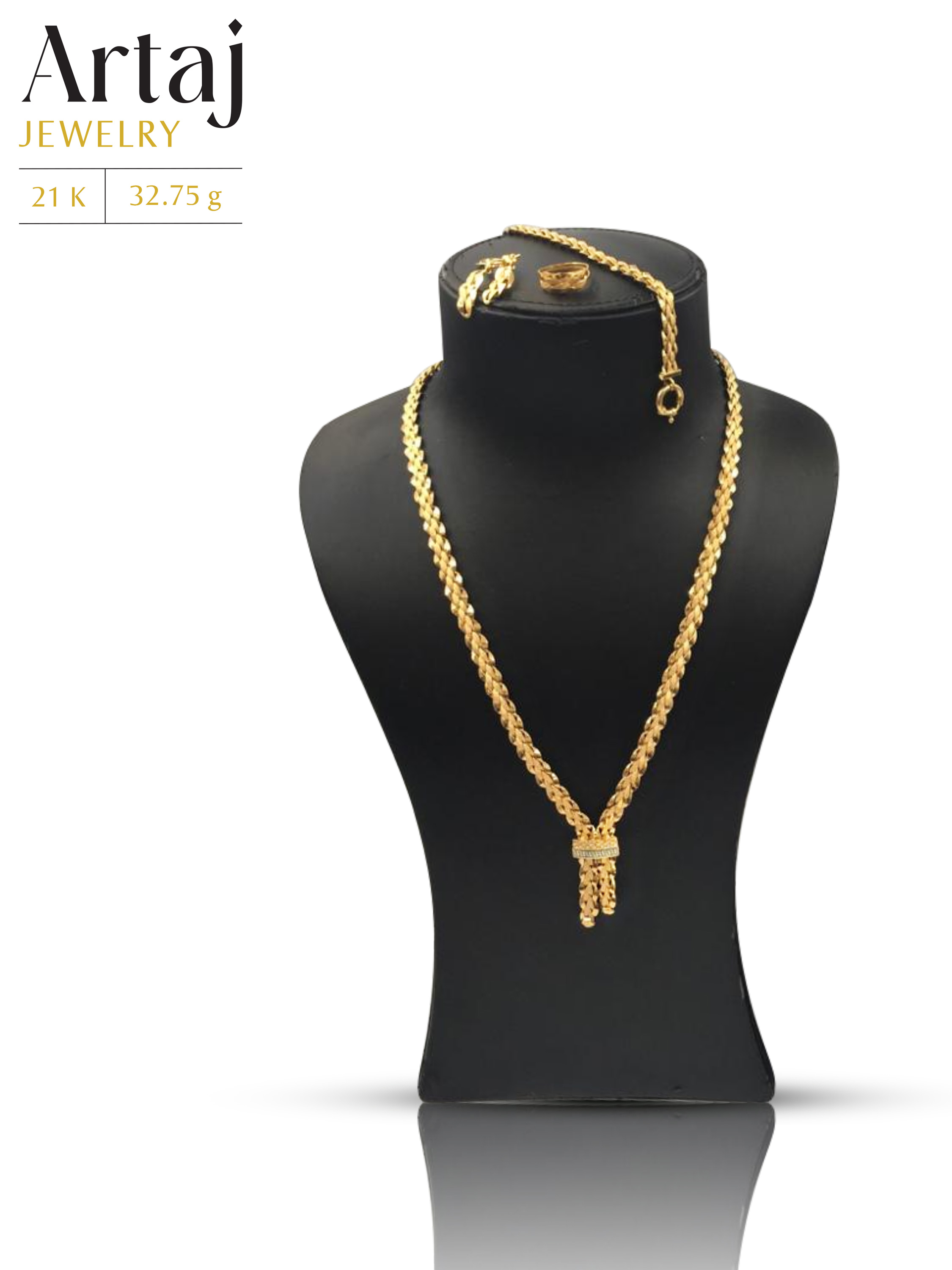 Golden Horizon Necklace Set