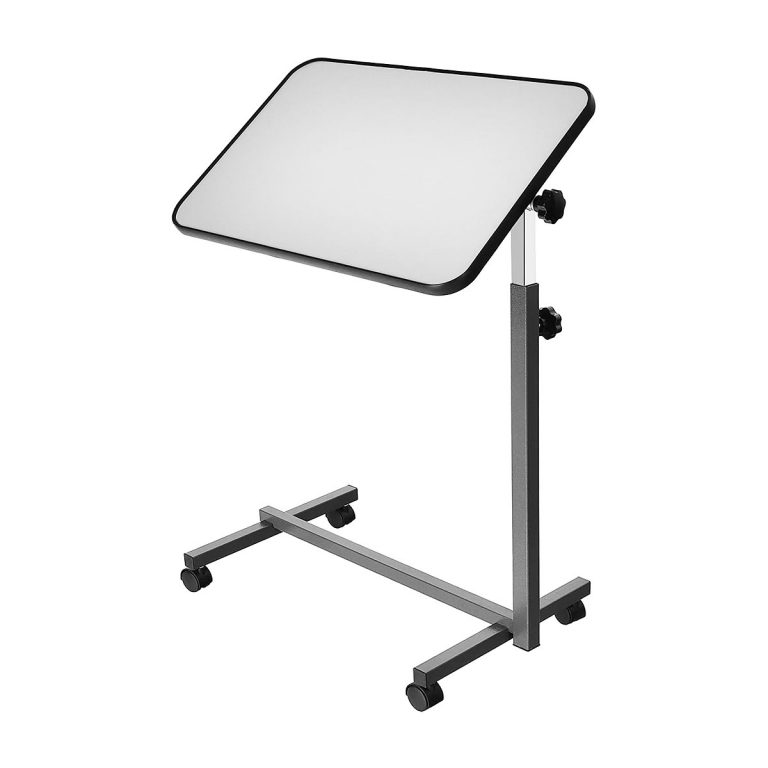 Tilt Overbed Hospital Table - Pine