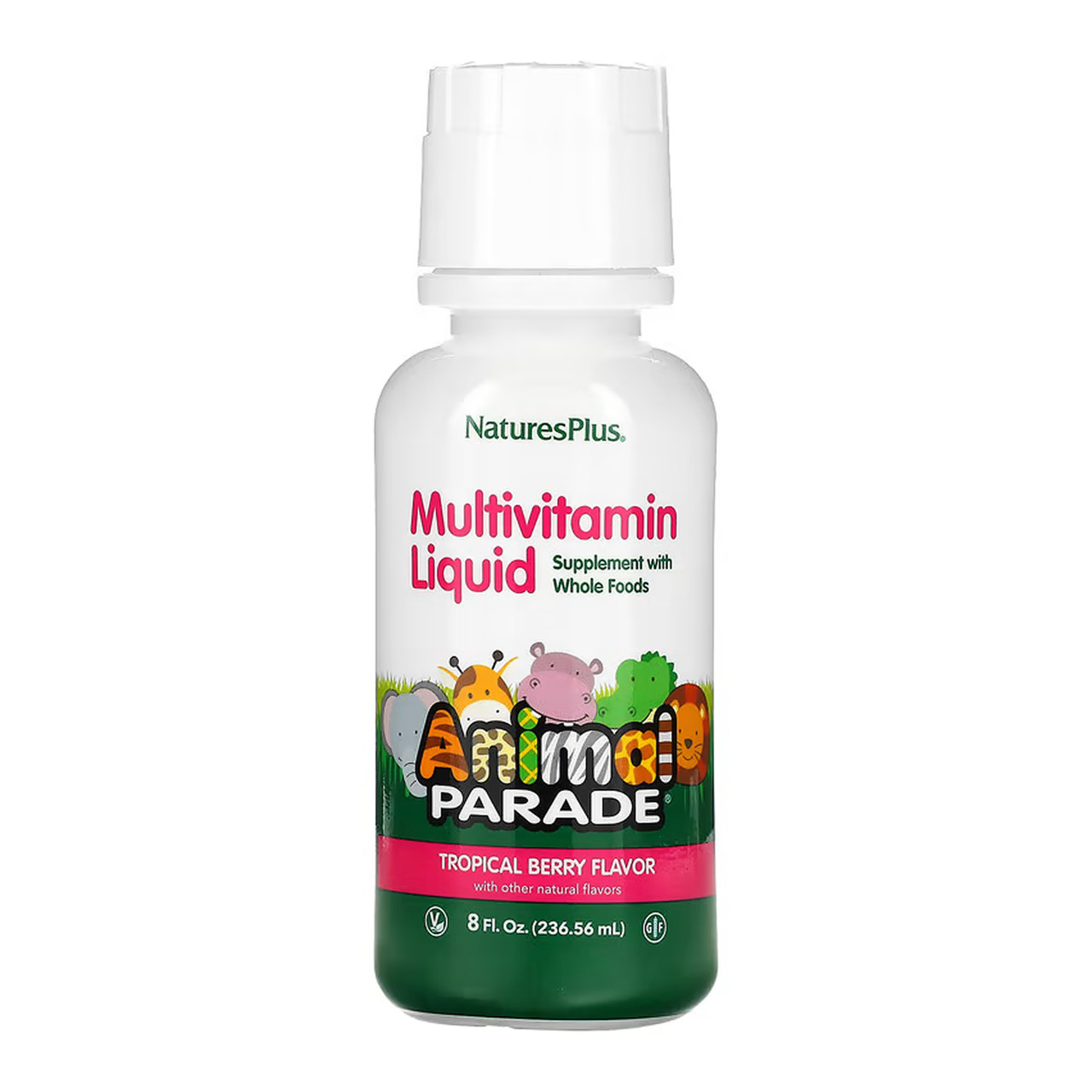Animal Parade Multivitamin Liquid - 236.56 ml Tropical Berry