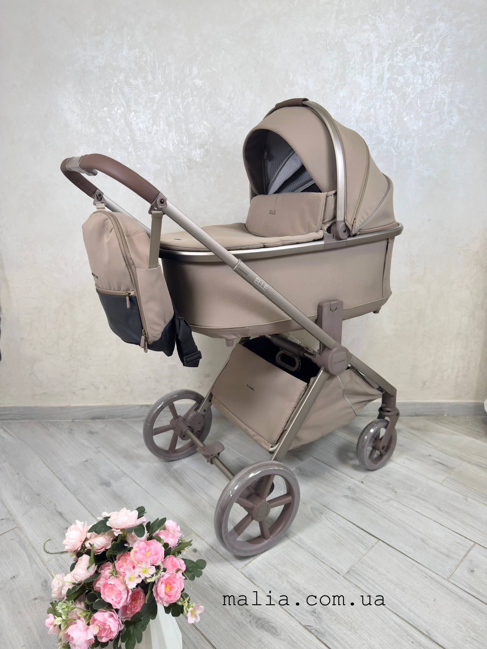 Коляска універсальна 2в1 El Camino ELLE ME 1221 Mocha