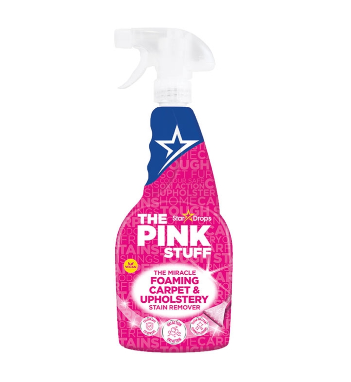 Засіб для виведення плям з килимів та мяких меблів The Pink Stuff Foaming Carpet & Upholstery Stain remover 500ml