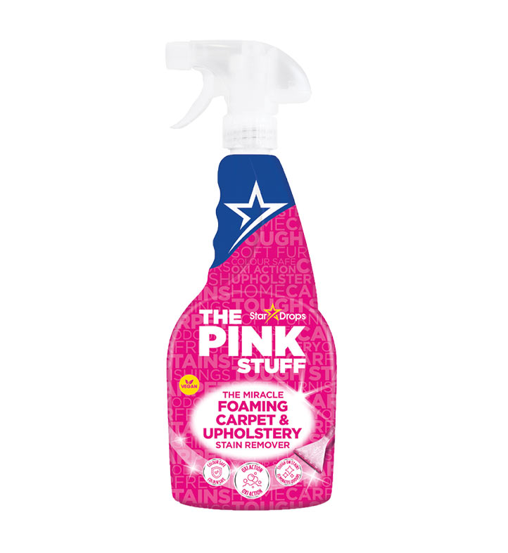 Засіб для виведення плям з килимів та мяких меблів The Pink Stuff Foaming Carpet & Upholstery Stain Remover 500ml