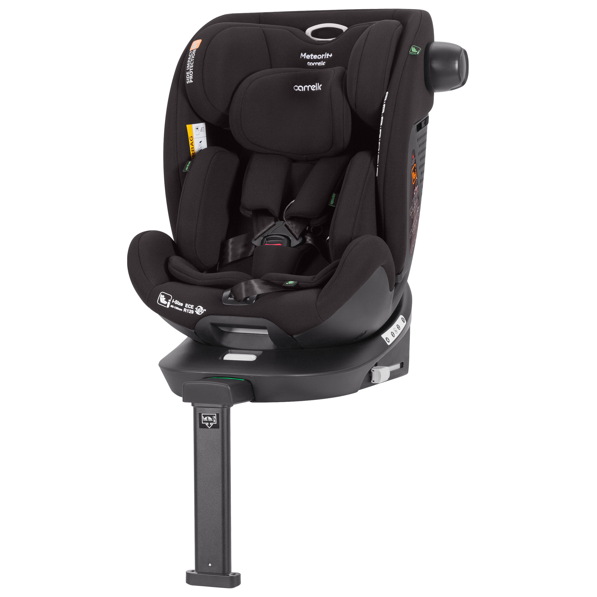 Автокрісло CARRELLO Meteorit+ CRL-17515 Space Black i-Size 40-150см ISOFIX, поворот, опор.стійка