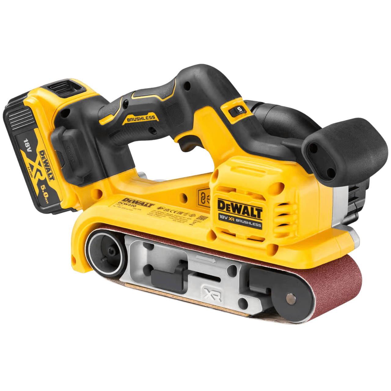 Шліфмашина стрічкова акумуляторна безщіткова DeWALT DCW220P2