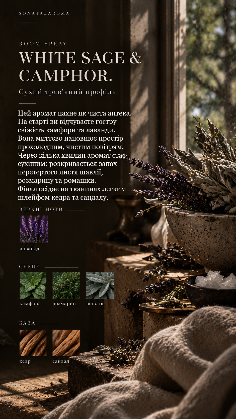 Рум спрей «WHITE SAGE & CAMPHOR»