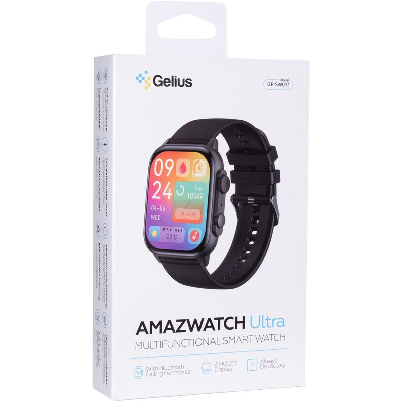 Смарт годинник Gelius Amazwatch Ultra (GP-SW011) Black