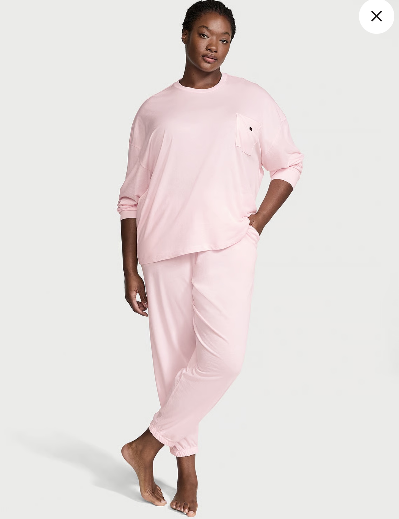Пижама Cotton Long Pajama Set Angel Pink