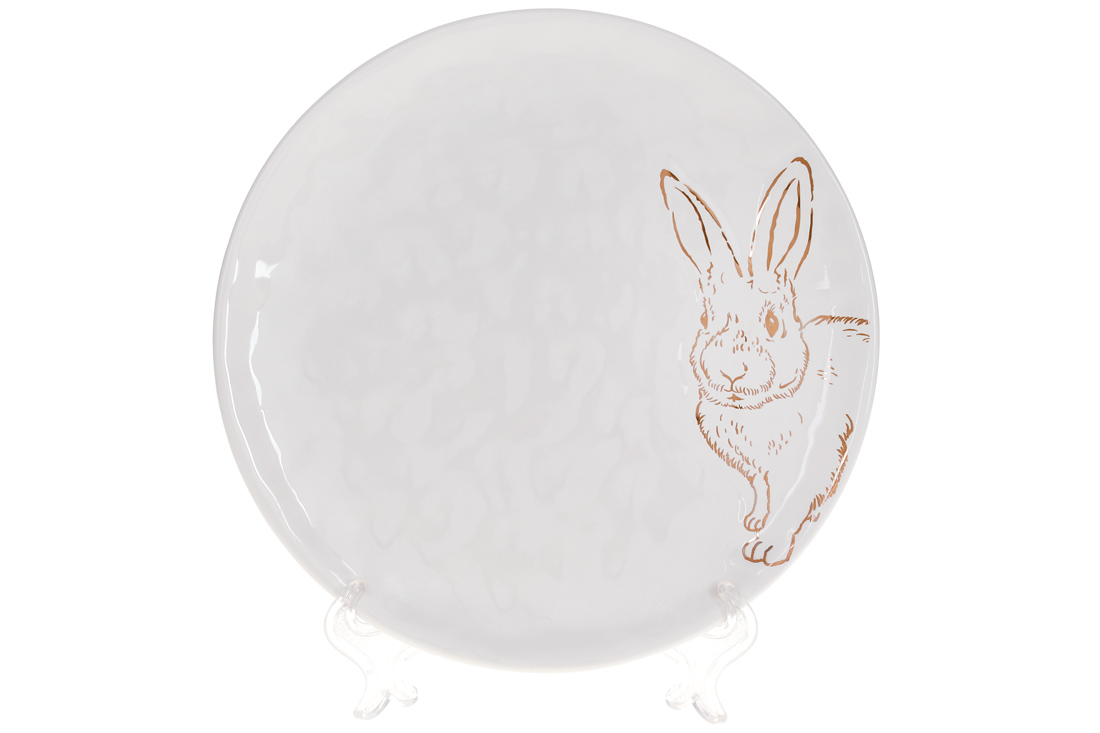 Bunny Тарілка керамічна з малюнком 21,5 см