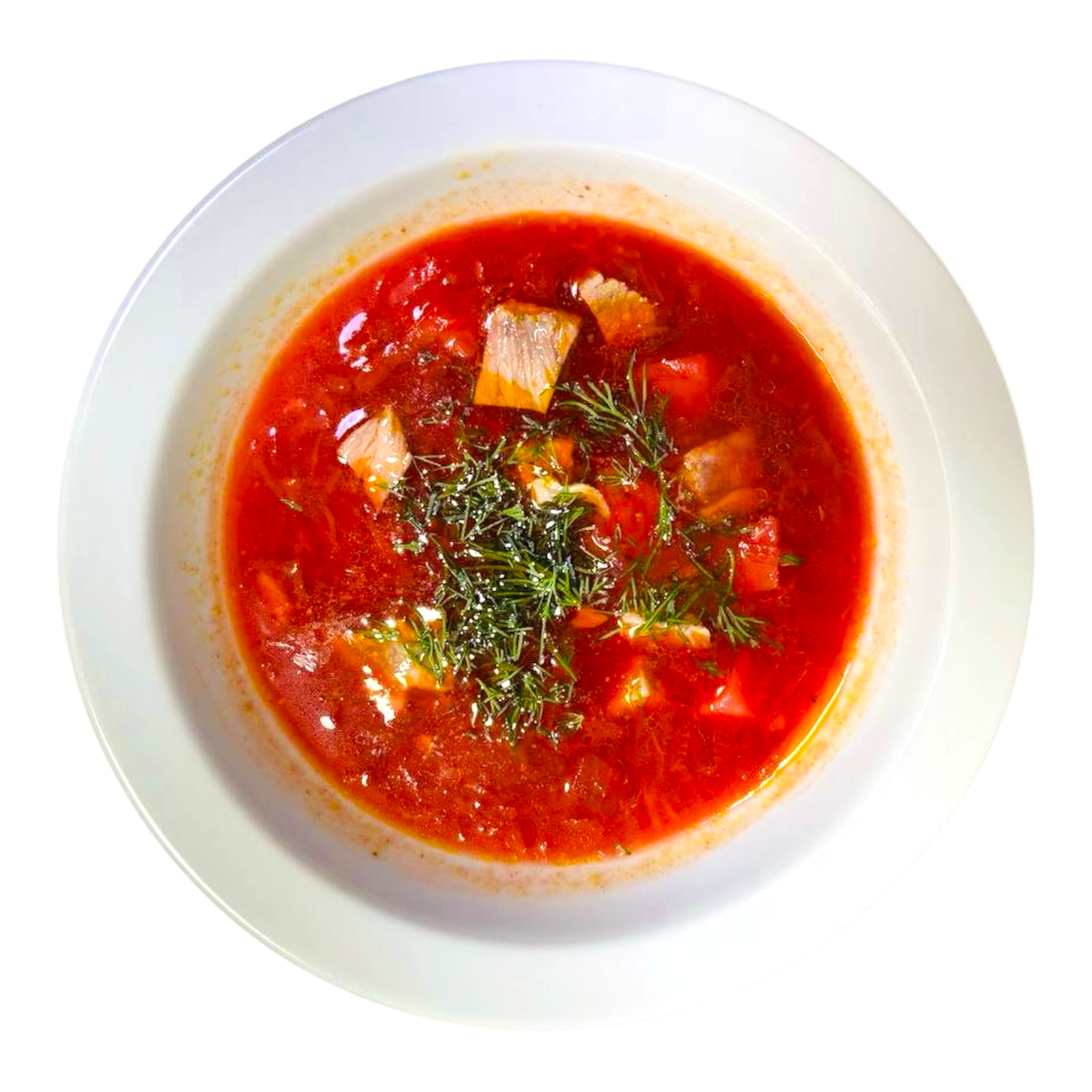 Борщ з куркою