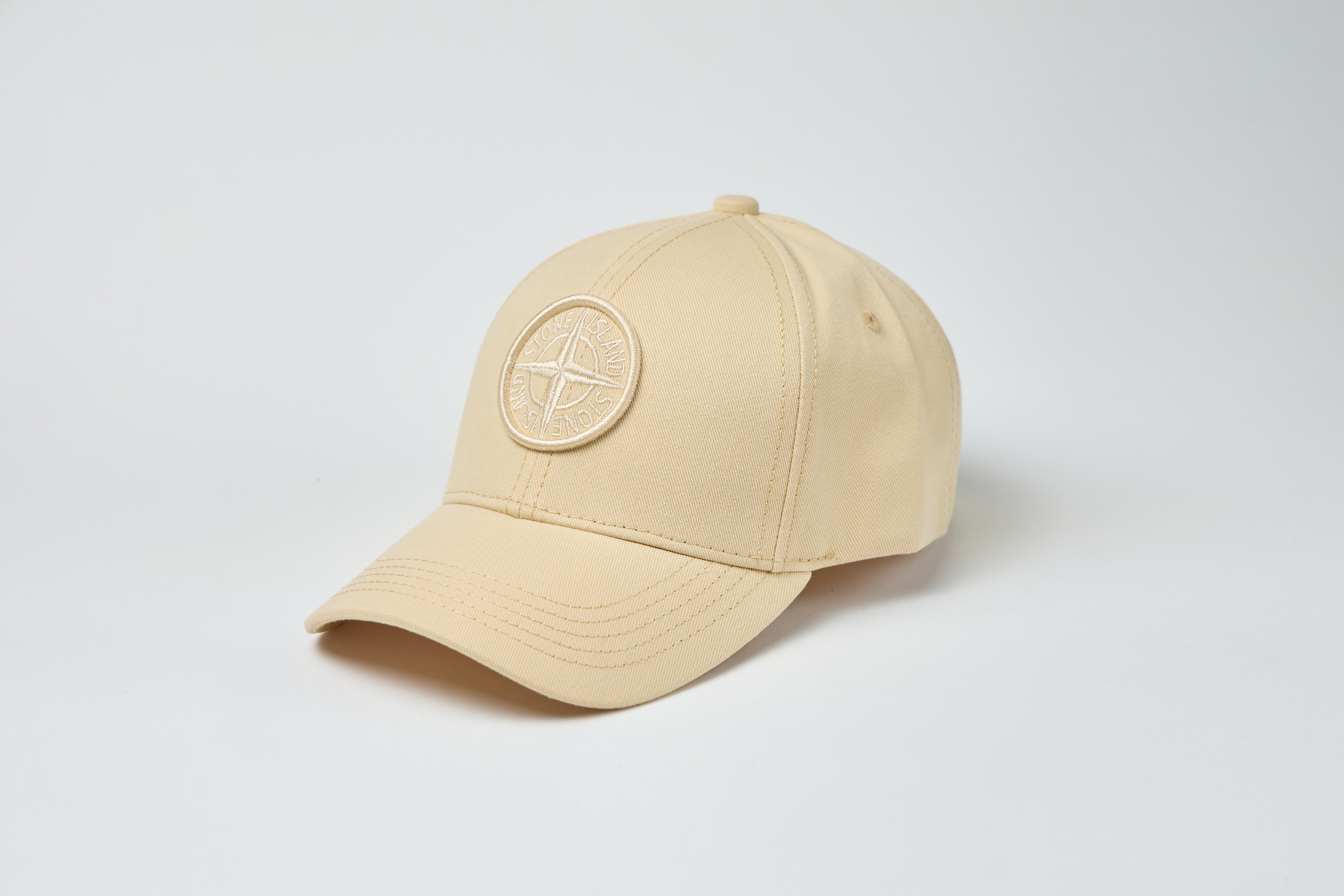 Бейсболка Бежева Вишивка Бежева Лого Стоун Айленд - Stone Island Копія