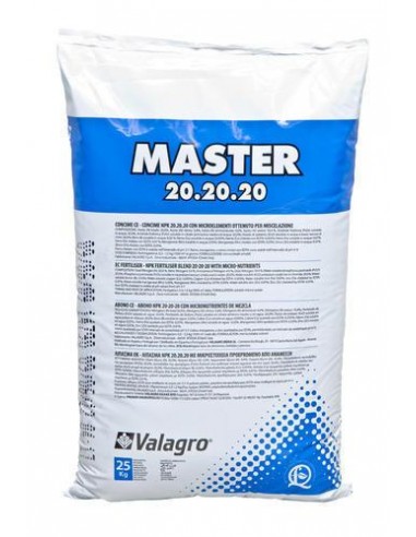 MASTER NPK 20.20.20 - комплексне мінеральне добриво, Valagro