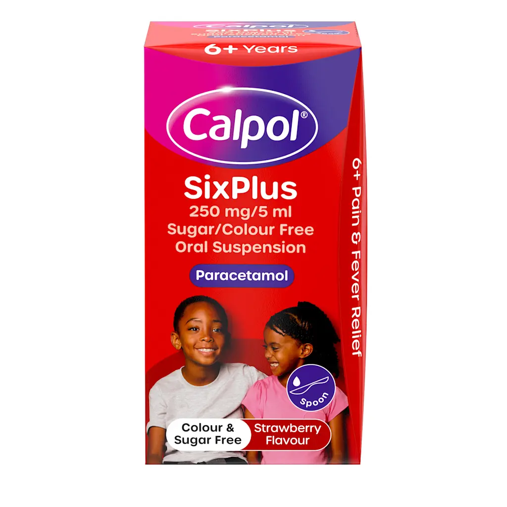 Знеболювальне Calpol SixPlus 6+  (у формі суспензії),80мл