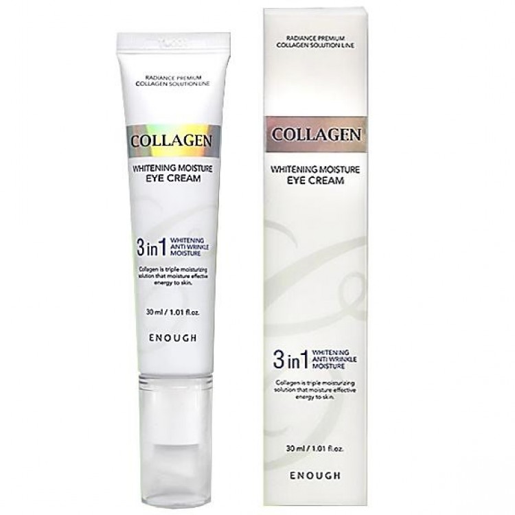 Крем для повік з колагеном Enough Collagen 3 in 1 Whitening Moisture Eye Cream 30 мл