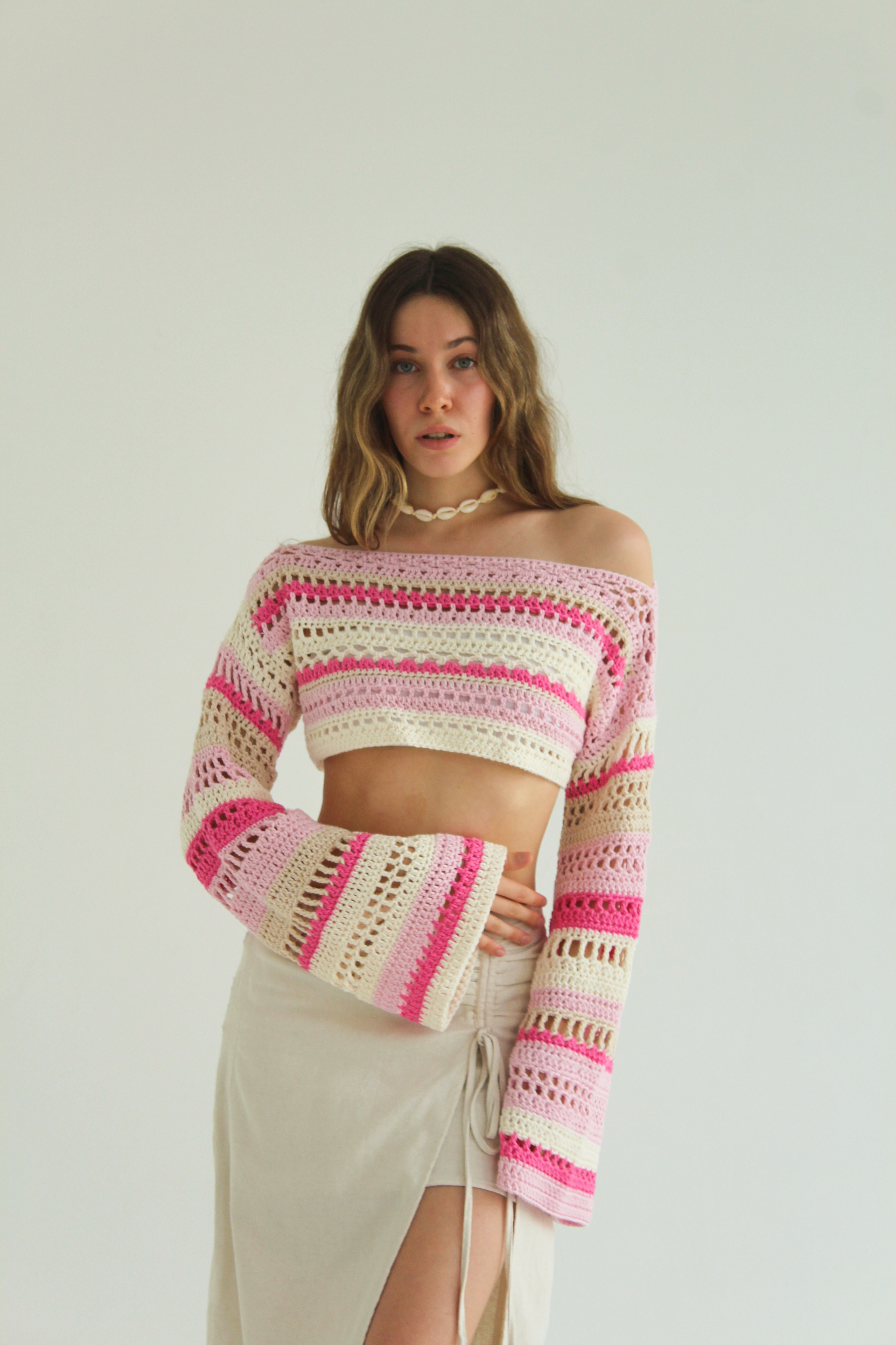 Кроп-топ "Aloha" рожевий