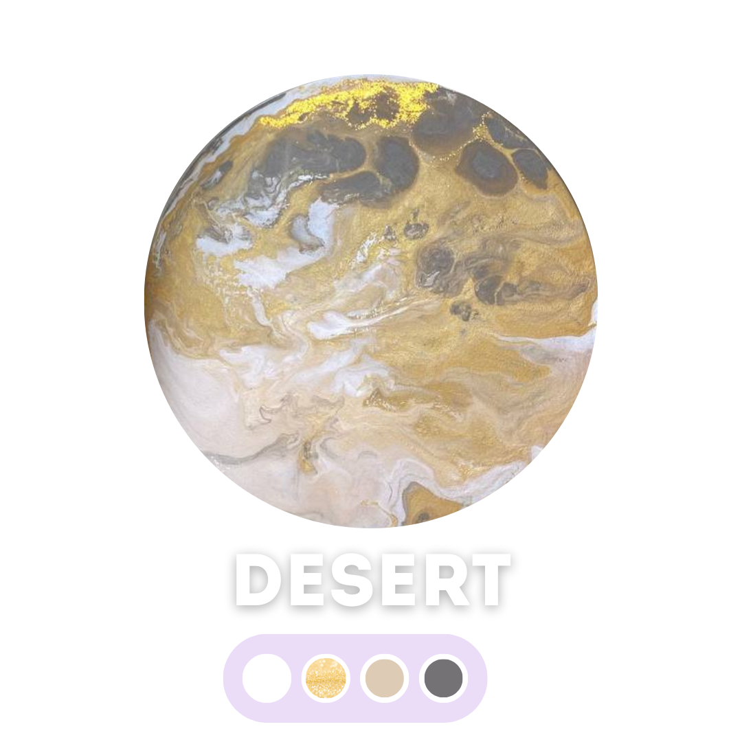 Набір для створення картини fluid art box палітра Desert