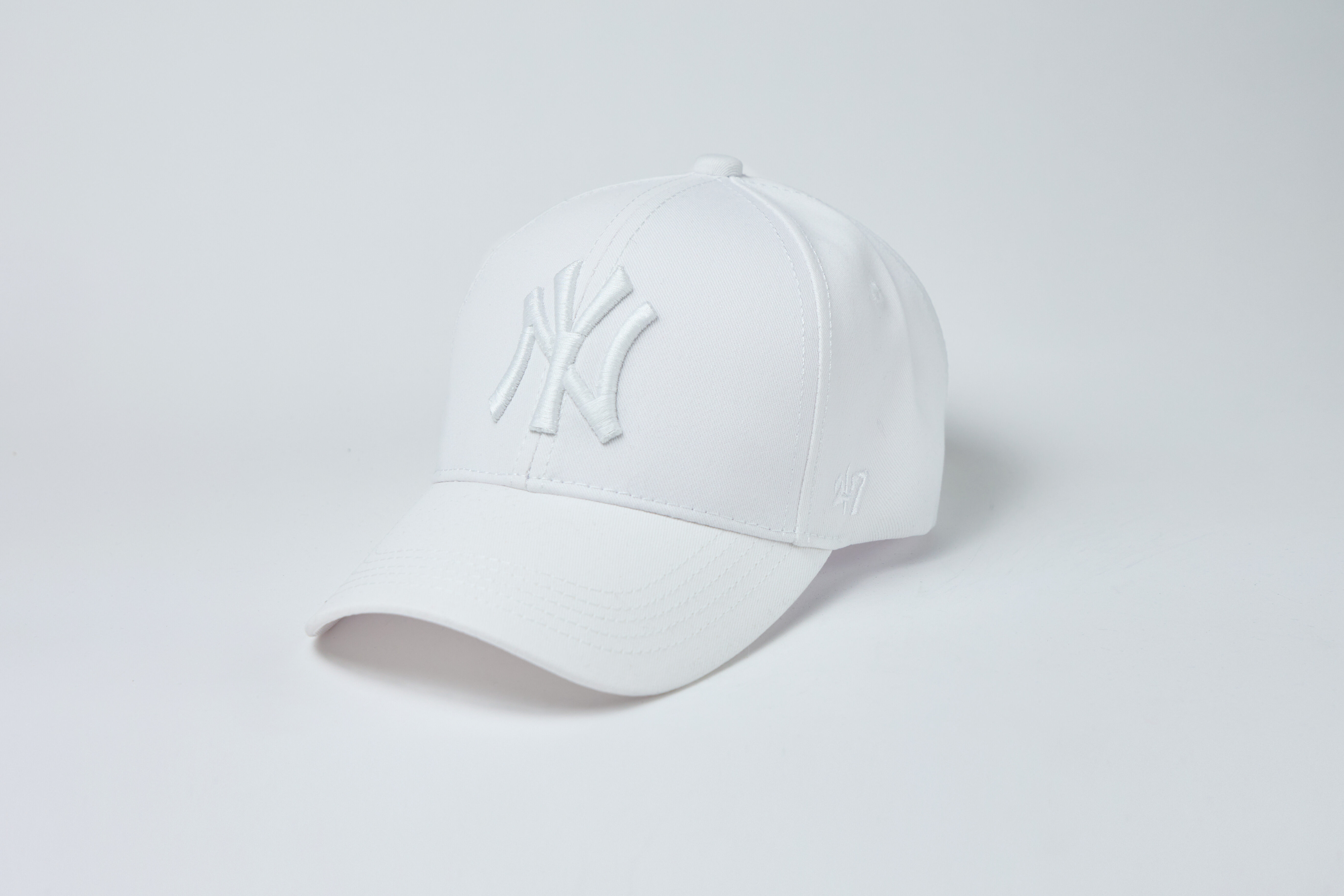Бейсболка New York - Нью Йорк Біла Вишивка Біла Копія
