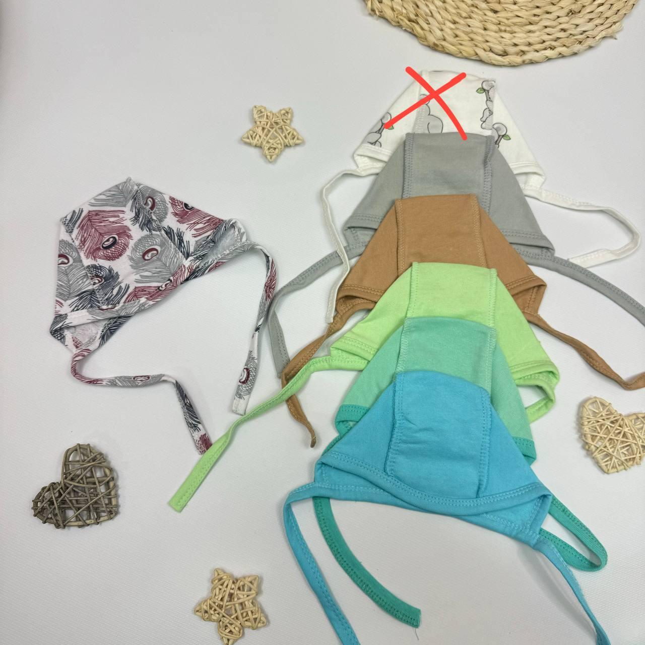 Чепчик теплий з футеру для новонароджених