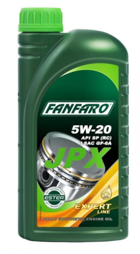 Моторна олива синтетична JPX 5W-20 1л Fanfaro