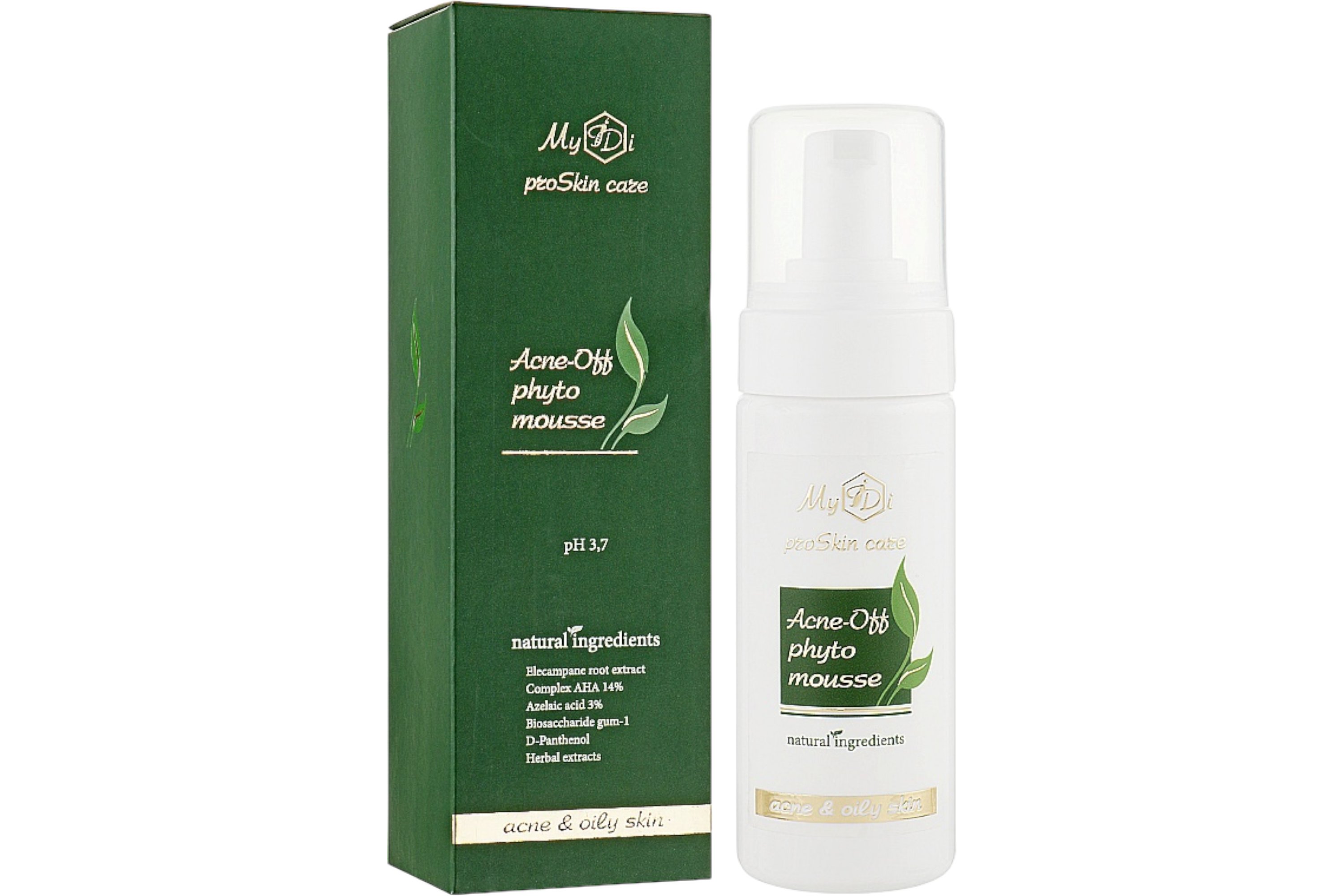 Очищаючий мус для проблемної шкіри MyIDi Acne-Off Phyto Mousse