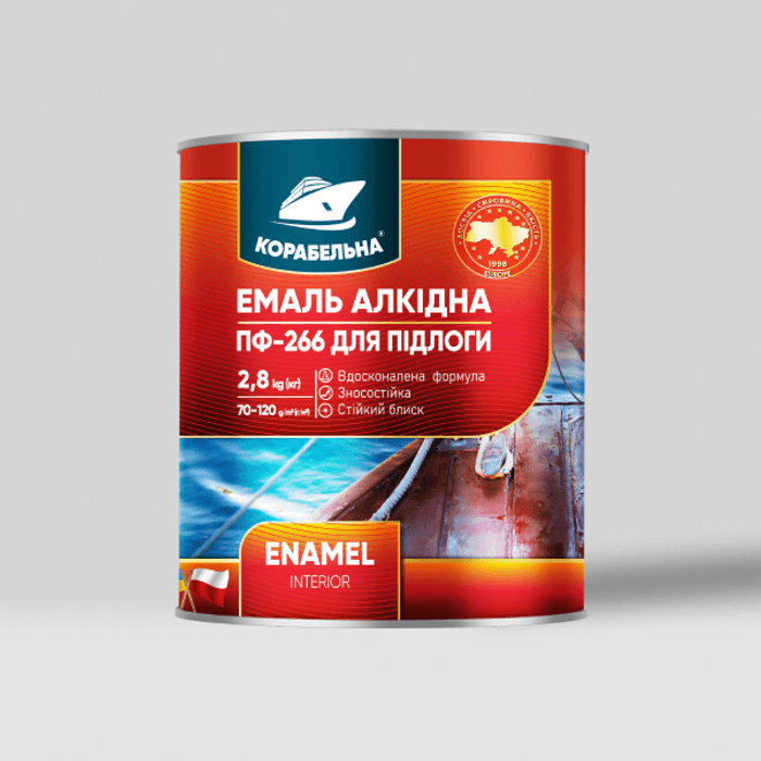 Емаль алкідна для радіаторів ТМ КОРАБЕЛЬНА