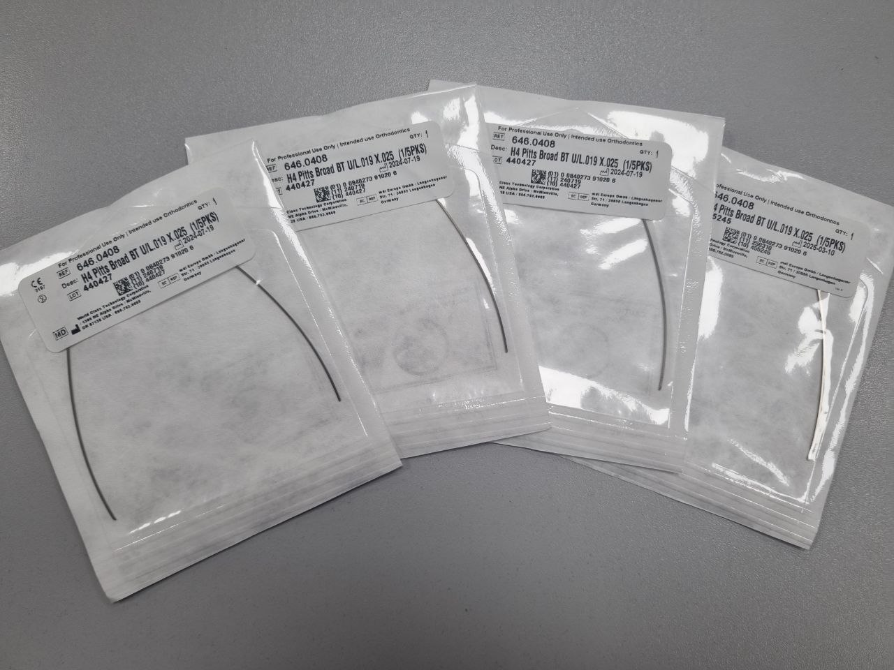 Дуги ортодонтичні Pitts Broad 019*025 BT Upper-Lower