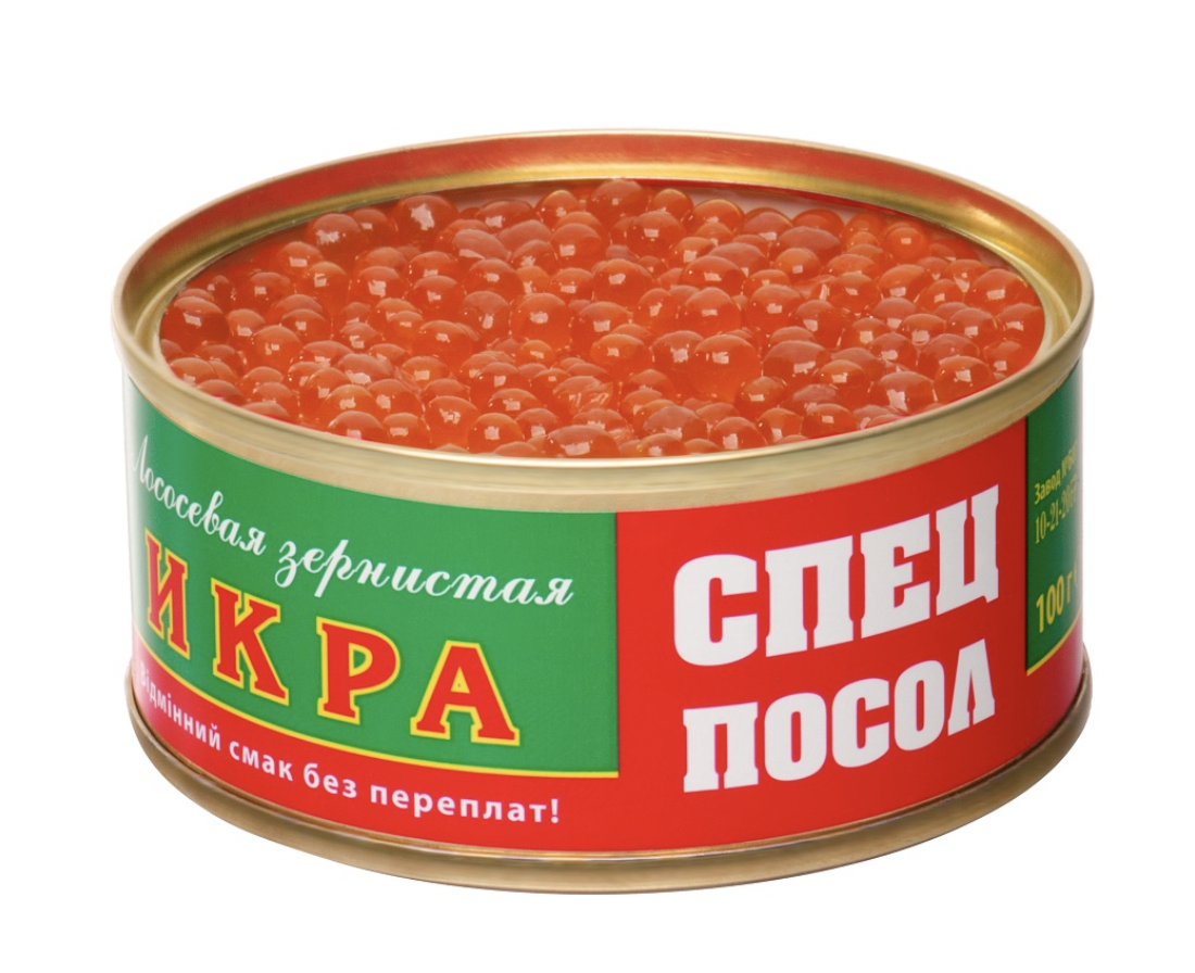 🇺🇦 "СПЕЦПОСОЛ" Икра лососевая зернистая, 100 гр.